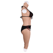 KnowU Upgraded No-oil Silicone E Cup Bodysuit Breast Forms Half-length For Crossdresser