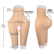 KnowU Silicone Hip Pants Plump Huge Buttocks Thickened 5cm Underpants Crossdresser