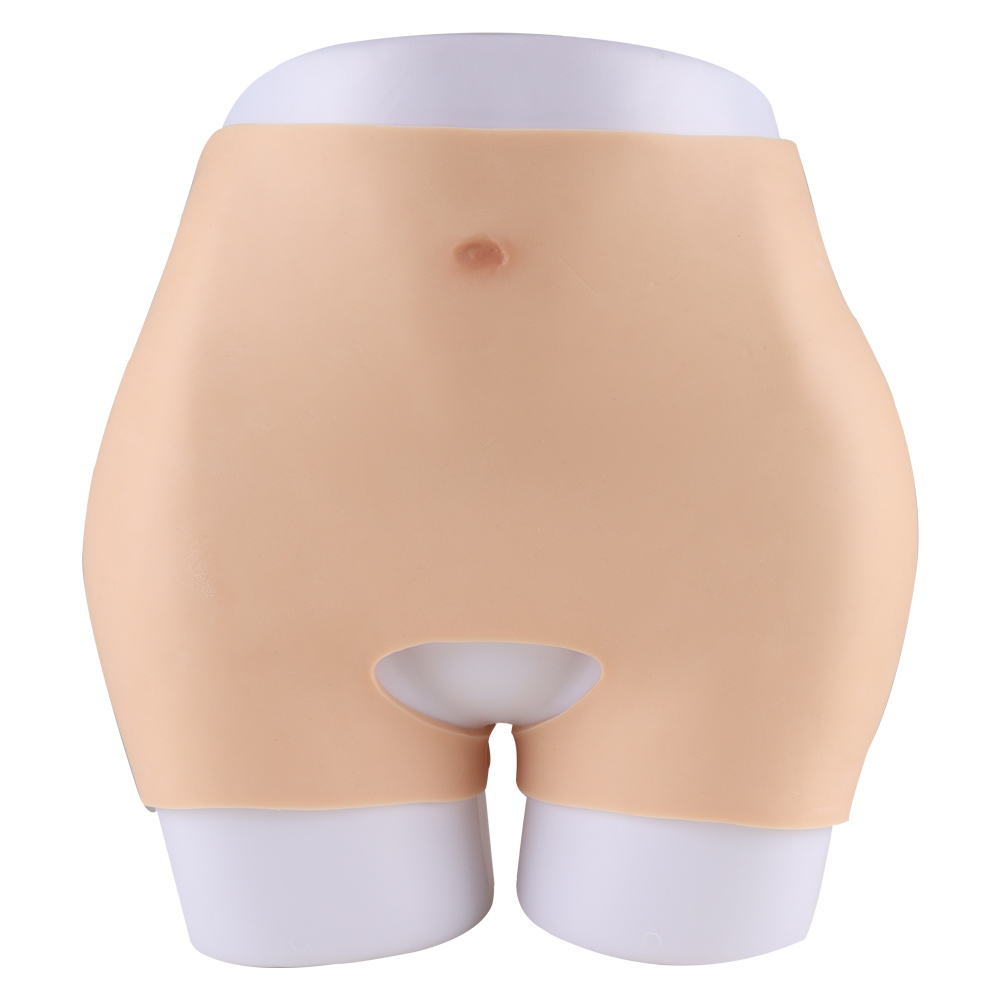 KnowU Silicone Pants – Thickened Hip & Ankle-Length Fake Vagina – Realistic Crossdresser Shaping Bottom – One Size