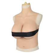 KnowU Silicone Breast I Cup Fake Boobs Half Body Big Boobs Cosplay Transgender