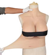 KnowU Silicone Breast I Cup Fake Boobs Half Body Big Boobs Cosplay Transgender