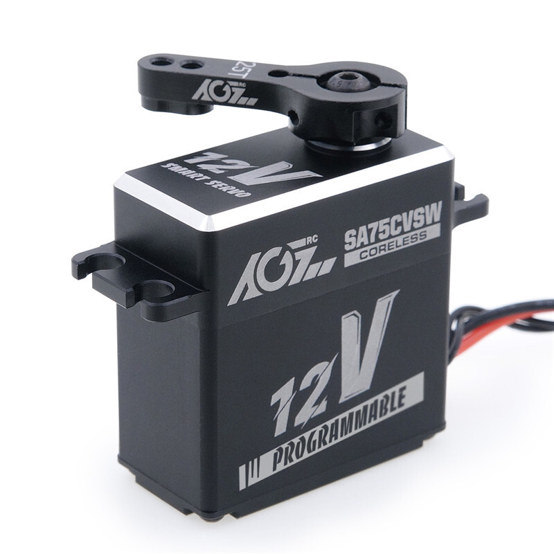 AGFRC 45KG High Torque Waterproof Coreless 12V RC Servo 180° SA75CVSW