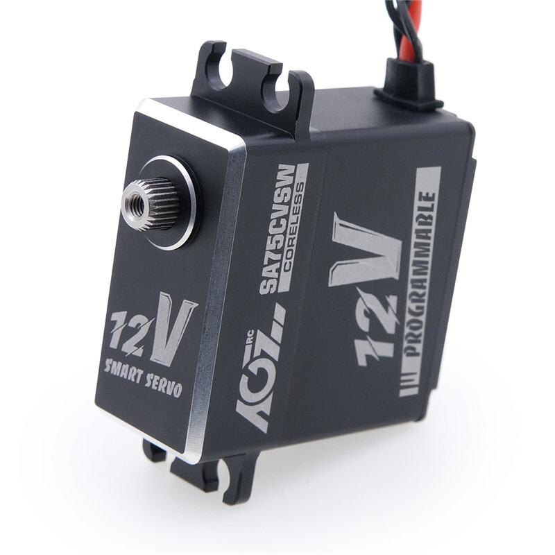 AGFRC 45KG High Torque Waterproof Coreless 12V RC Servo 180° SA75CVSW