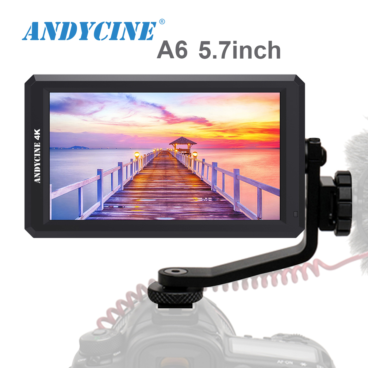 ANDYCINE A6 HDMI Field Monitor for Sony,Nikon,Canon DSLR and Gimbals