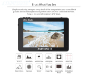 Andycine C7 7 INCH Ultra Bright 2200nit Touchscreen 3D LUT Camera DSLR