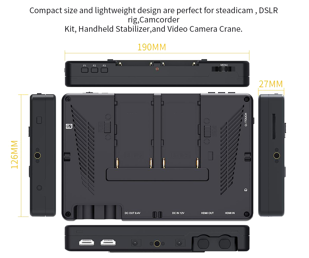 Andycine C7 7 INCH Ultra Bright 2200nit Touchscreen 3D LUT Camera