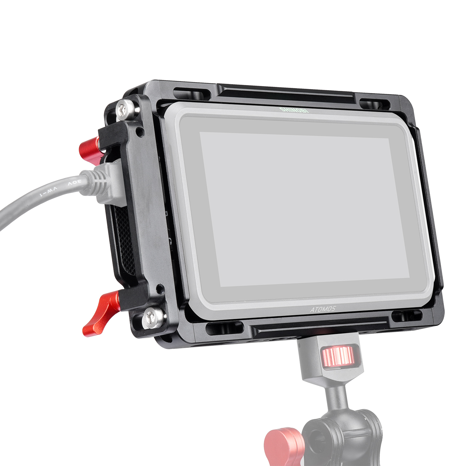Eonvic 12V V-Mount D-Tap naar 2.1x5.5mm DC Barrel Power Kabel voor Atomos Shogun Monitor (rechte hoek DC kabel