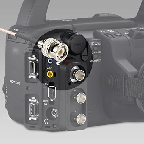 40cm SZRMCC BNC Male to BNC Male 75ohm HD-SDI 3G RG179 Video Coaxial Cable for ARRI RED Blackmagic Cameras Atomos SmallHD Monitor 