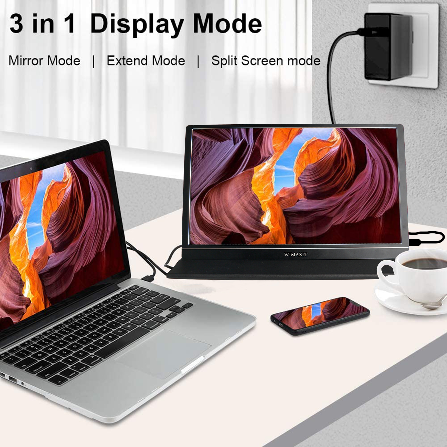 warm Nautisch Scheiden WIMAXIT Portable Monitor 15.6inch USB C HDMI Monitor for Laptop/PC/Mac  Display Gaming Screen