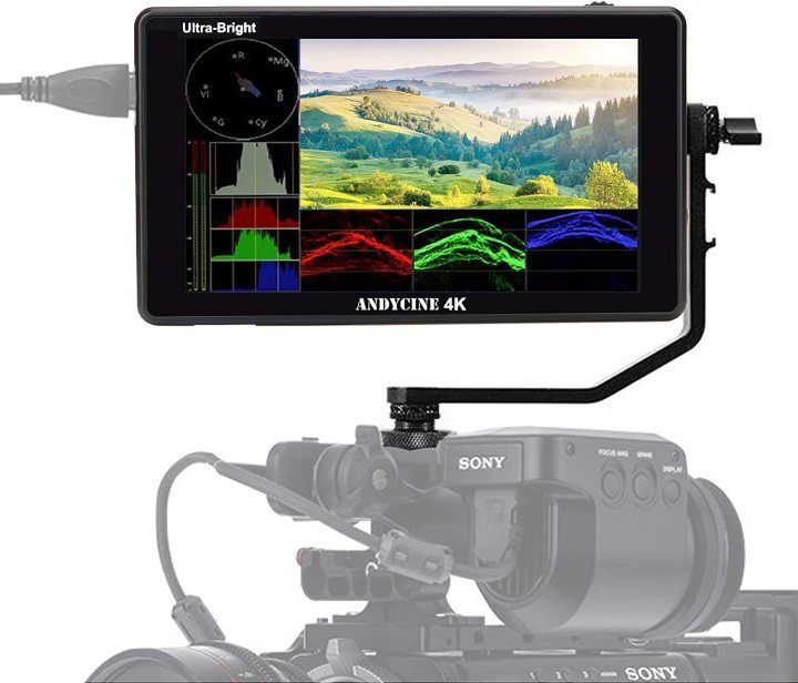 通販生活 ファッション ANDYCINE C6 Monitor Touchscreen HDMI 4K Lut HDR/3D 2600cd/m² 6” その他