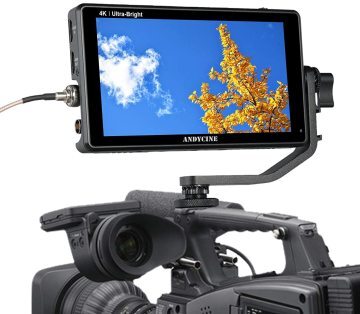 ANDYCINE C6S 6” 2600cd/m² DSLR Camera Field Monitor HDR/3D LUT Touch Screen,3G-SDI 4K HDMI, 1920X1080 with Waveform VectorScope Histogram