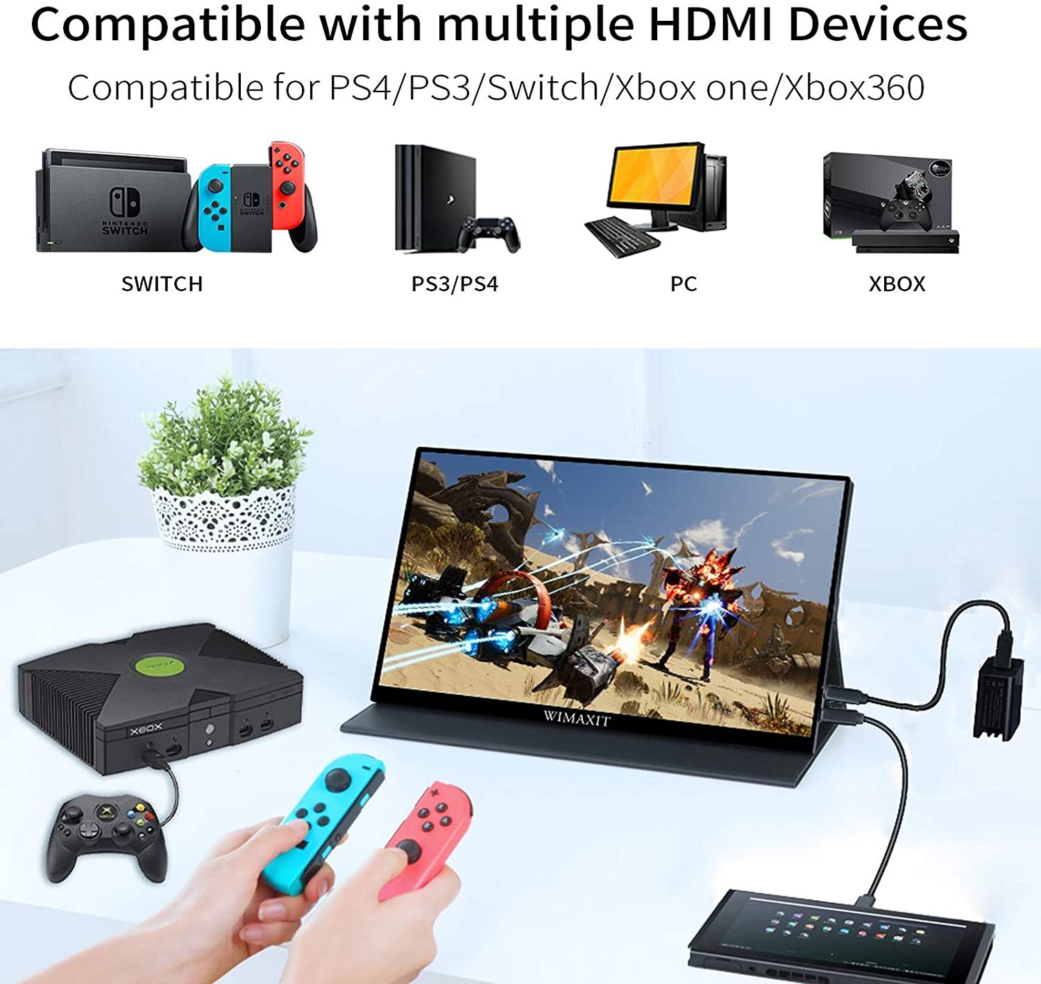 Small HDMI Monitor 14 Inch Screen 1080P
