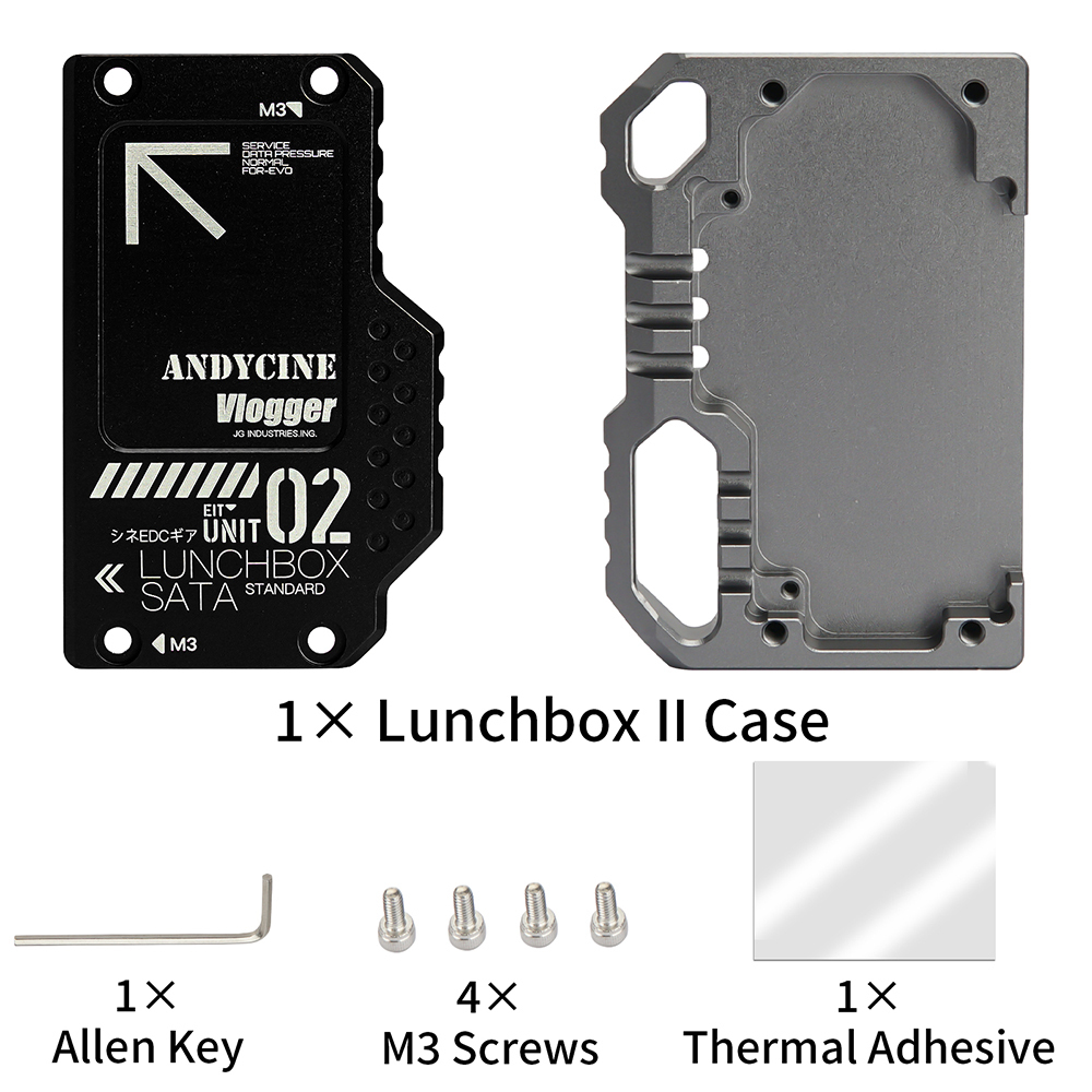 Vlogger LUNCHBOX II (SSD組み込み作業済み) ANDYCINE_LunchBox_II_Magnalium
