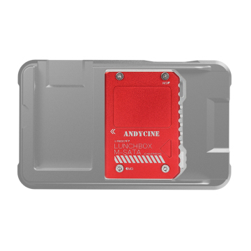 Andycine LunchBox Magnalium Case for mSATA SSD Compatible with Atomos NINJA V  with mSATA to SATA adapter