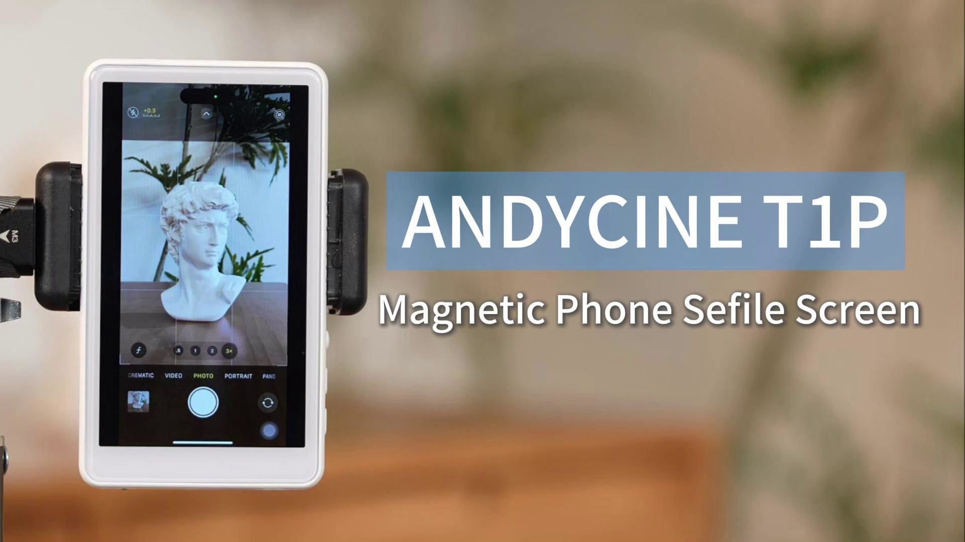 ANDYCINE T1P Wireless Phone Monitor Screen 4K Wireless Recording Real-Time Screen Sharing for iOS and Android Phone