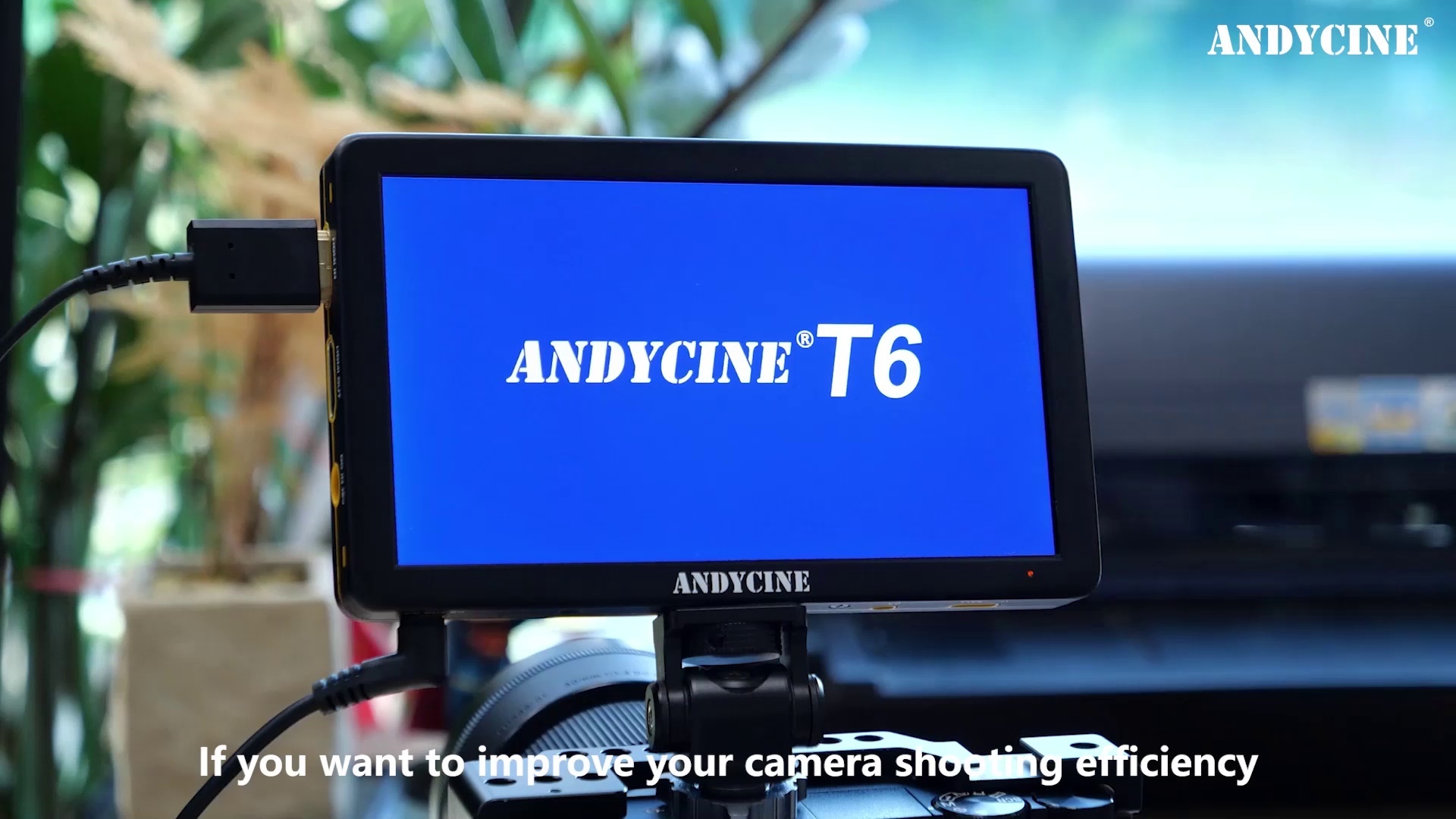 ANDYCINE T6 6inch DSLR Video Monitor 1920x1080 Durable Aluminum Shell On Camera 4K HDMI Monitor with All Waveform,3D Lut