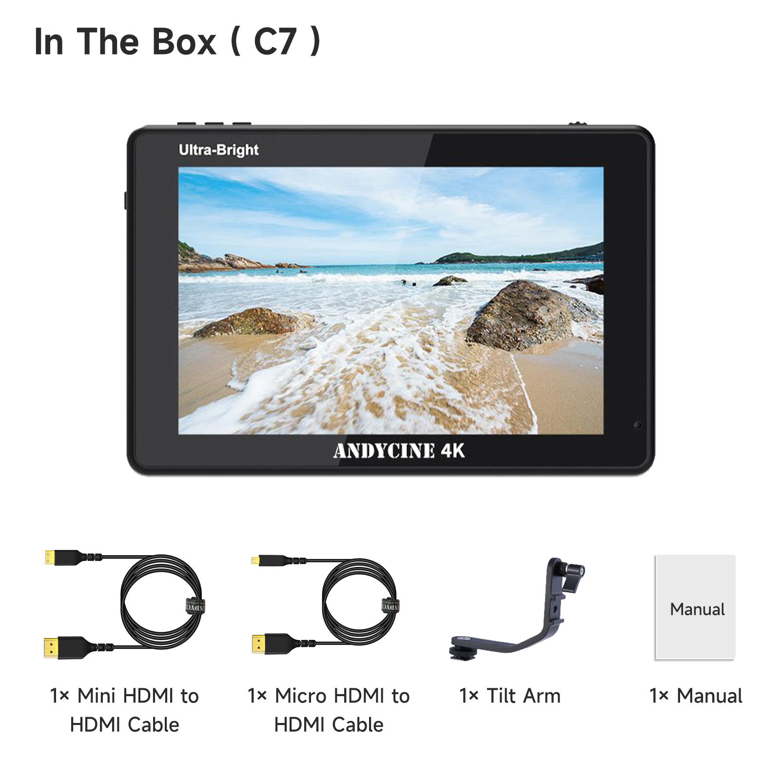 美品】ANDYCINE C7 Lite 7インチ タッチ式フィールドモニター Amazon