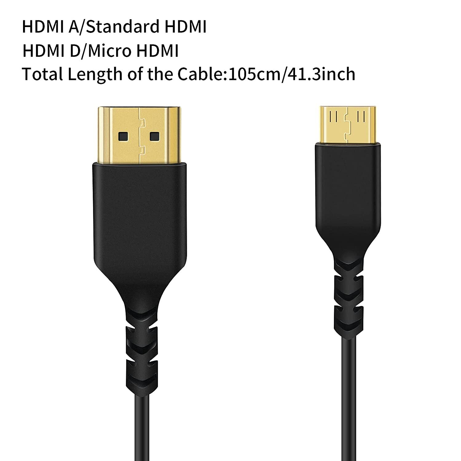 sjækel græsplæne arm ANDYCINE Reflex Ultra-Thin Mini HDMI to HDMI Cable 2.5FT Flexible Slim HDMI  Cord 2.5mm Cord Diameter Support High Speed 3D,4K,DCI 4k for DSLR  Camera,Gimbal HDTV, Gimbals