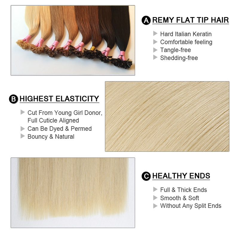 U Tip/Nail Tip Hair Extensions - Pre Bonded Invisible Soft Hair Extensions 50strands 50g U Tip/Nail Tip Hair Extensions - Pre Bonded Invisible Soft Hair Extensions 50strands 50g 