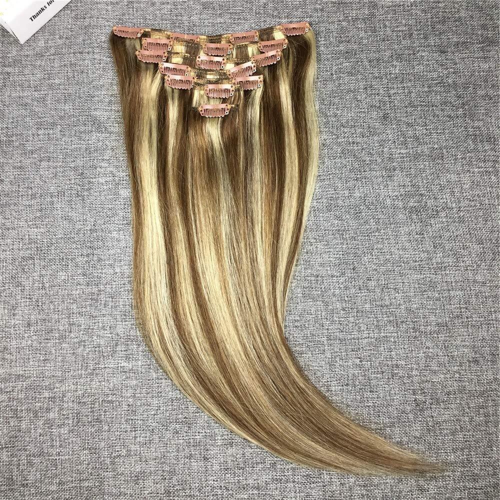 Clip in Human Hair Extensions- 70G 7Pcs 16 Clips Human Hair Extensions  Clip in Human Hair Extensions- 70G 7Pcs 16 Clips Human Hair Extensions  clip in hair,clip in extensions,human hair bundles,Ultra-Invisible Real Hair Extensions Clip on Human Hair