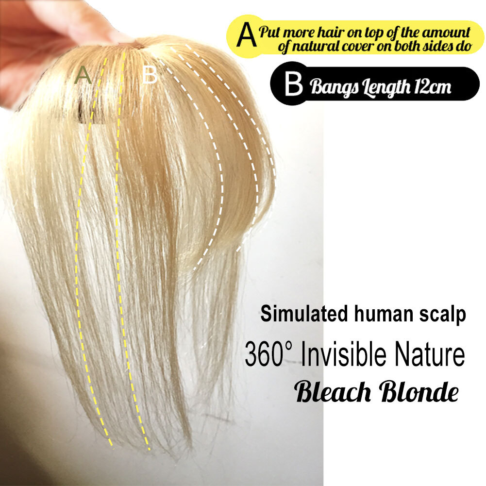 clip in human hair bangs