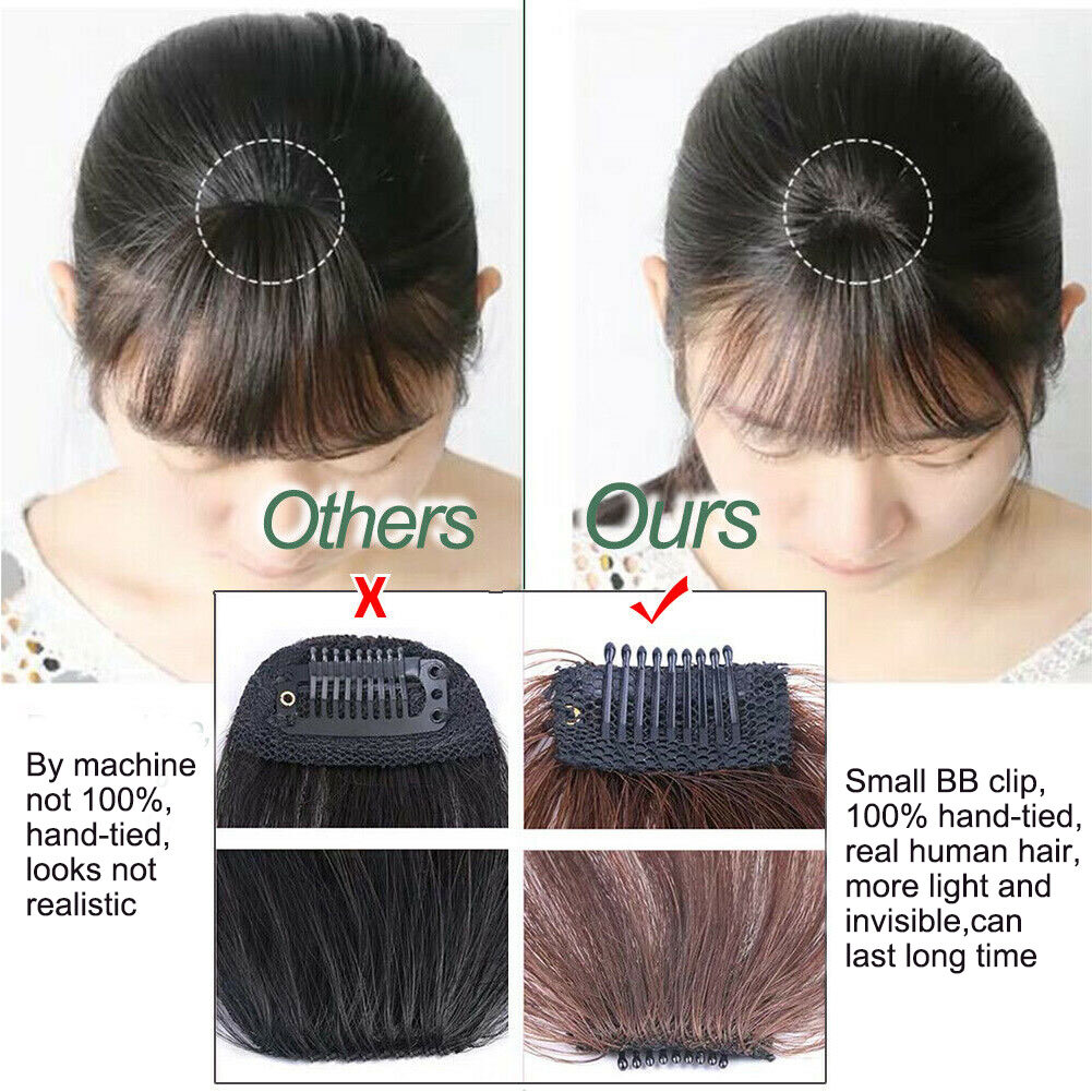 Real Human Hair Bangs - Hand Tied MiNi Hair Bangs Fashion Clip-in Hair Extension  Real Human Hair Bangs - Hand Tied MiNi Hair Bangs Fashion Clip-in Hair Extension  clip in hair bangs,human hair bangs,fringe bangs,hairpieces