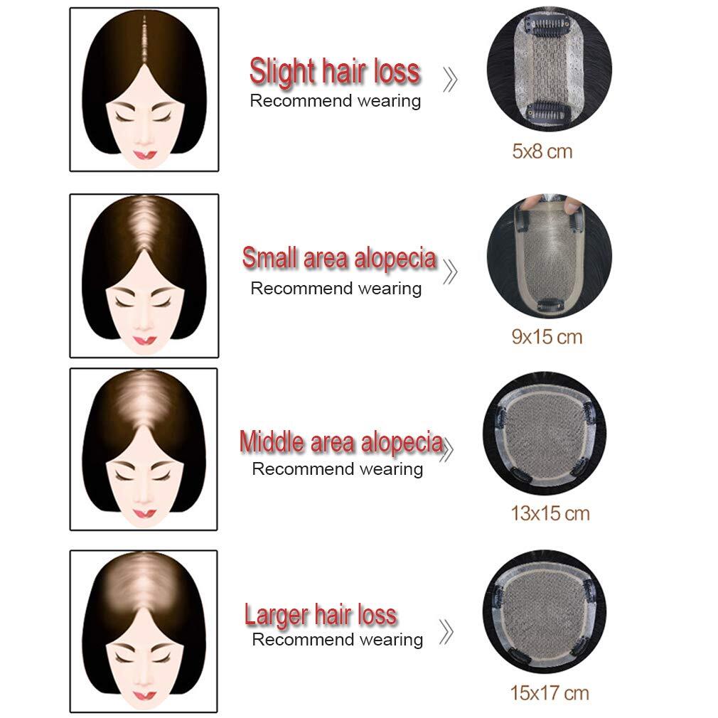 Hair Toppers 3# Base Top Hairpieces Replacement Clip in Topper For Women Crown Top Piece Bleach Blonde 100% Remy Human Hair Hair-Toppers-for-Women-Human-Hair-MONO-Toupee-Hairpiece-Bleach-Blonde