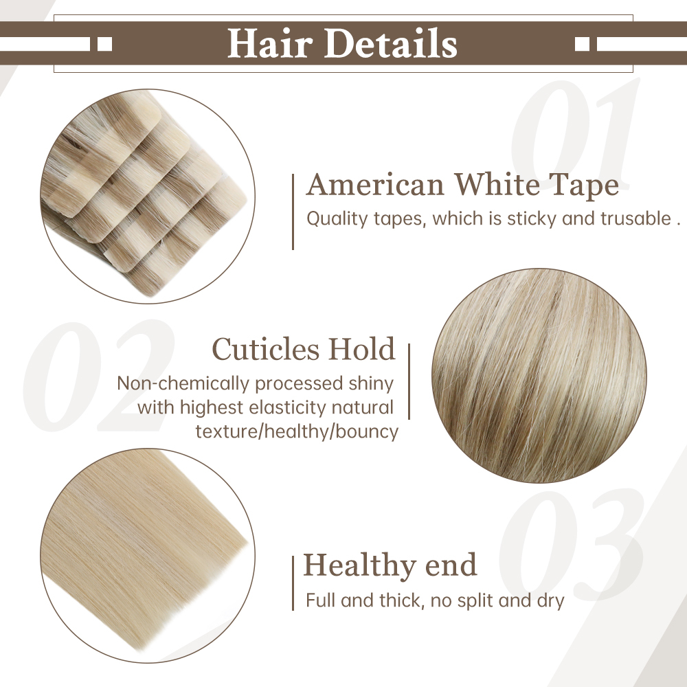 Tape in Human Hair Virgin Extensions Injected 12 Months Double Drawn Natural Straight Invisible Brazilian Hair Blonde Tape In Hair Extensions Human Hair tape in hair extensions near me,tape in hair extensions,hair extensions tape in