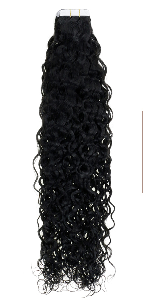 kinky culry tape ins human hair extensions