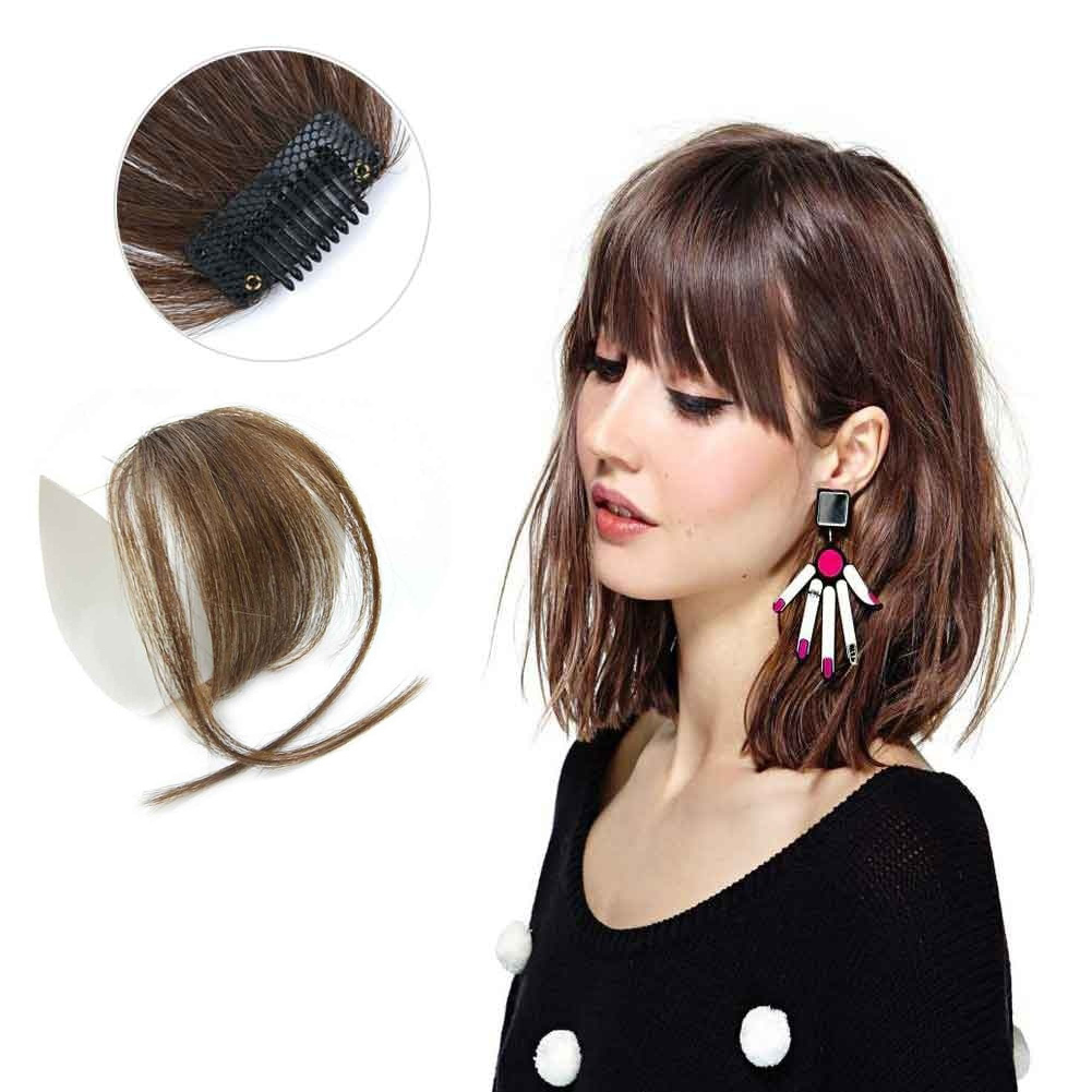 Clip in Bangs 100% Human Hair Extensions Air Bangs Dark Brown Clip in Bangs 100% Human Hair Extensions Air Bangs, Dark Brown Bangs Hair Clip,Clip in Bangs,Hair Bangs