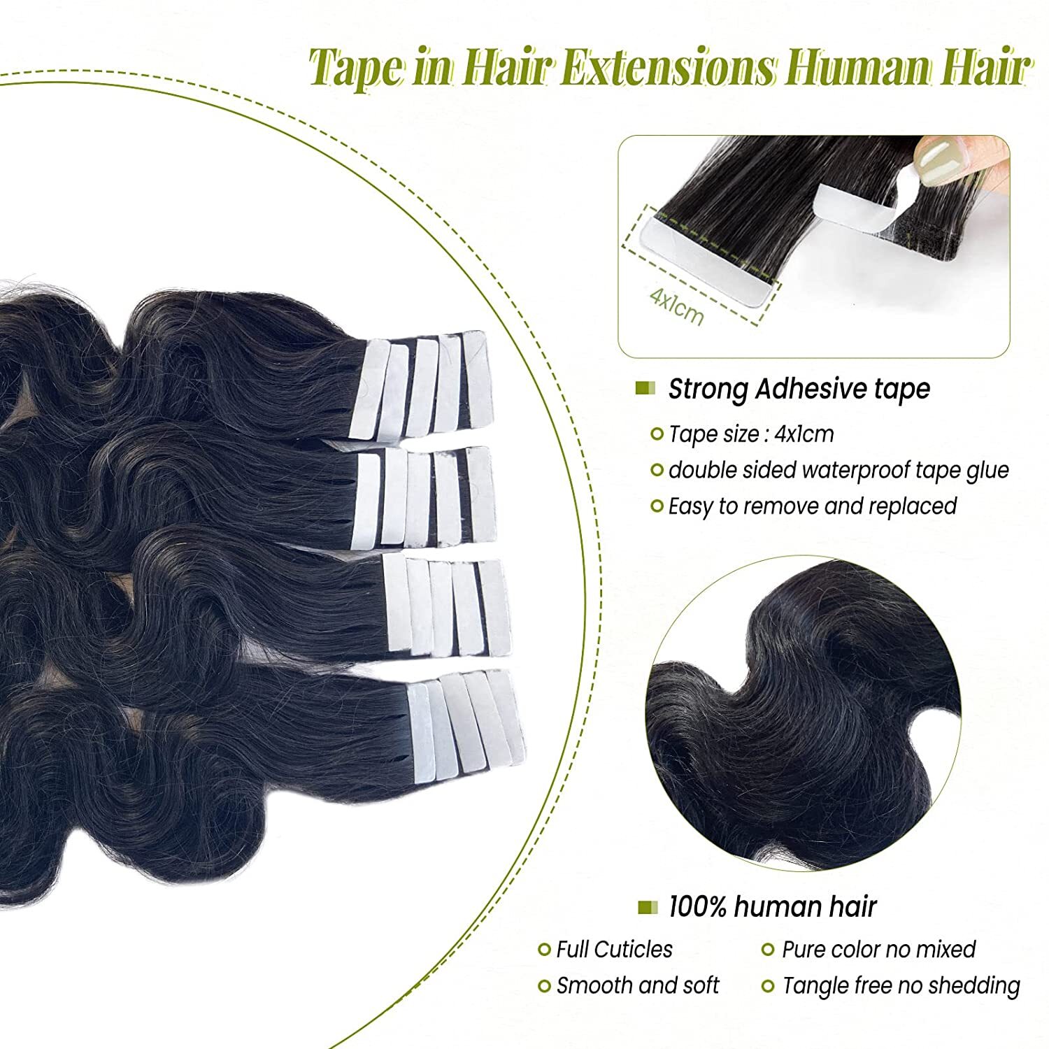 Brazilian Virgin Human Hair Extensions