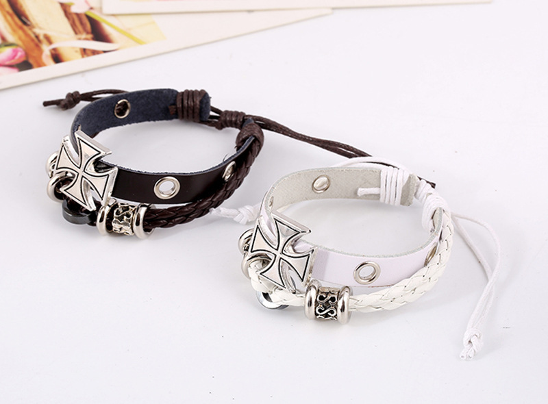 Retro Beads and Drawstring Leather Bracelet: Versatile and Personalized Retro Beads and Drawstring Leather Bracelet: Versatile and Personalized Link Bracelets,Chain,Jewelry