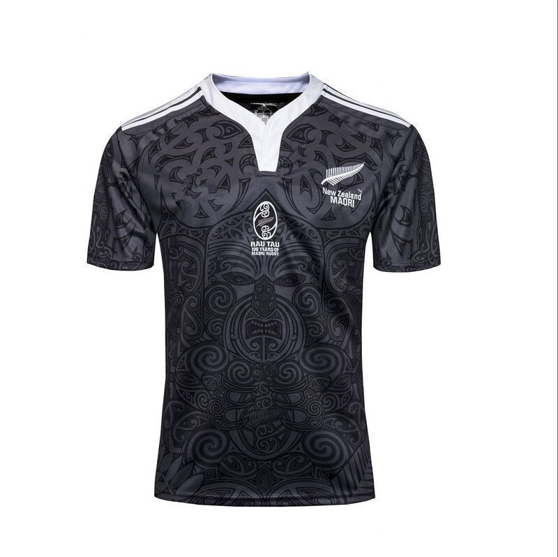 Maillot de Sport Team New Zealand Maori All Blacks Coupe du Monde Maillot d'entraînement de Rugby Chemises pour Hommes 