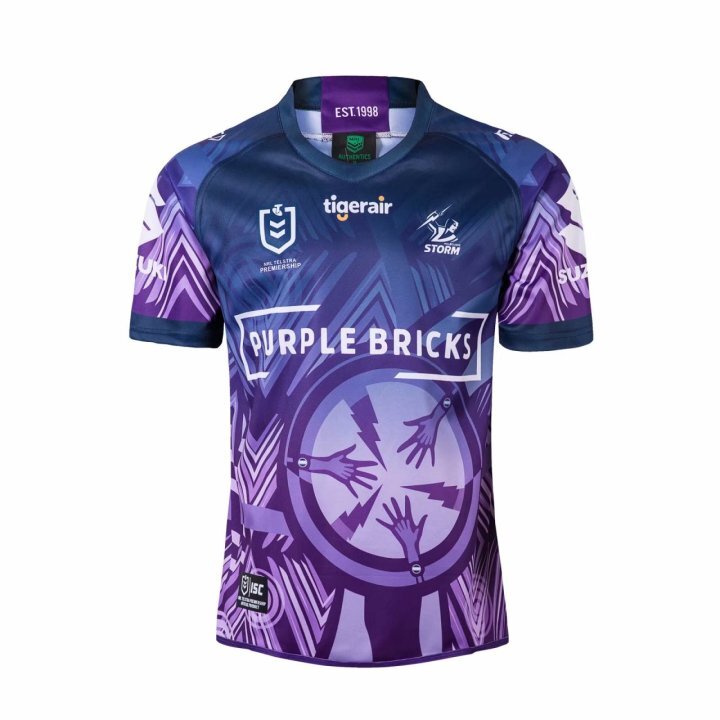 NRL Melbourne Storm 2019 Men's Indigenous Rugby Jersey S-3XL