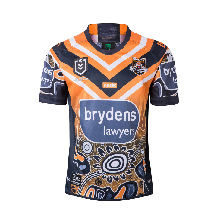 NRL Wests Tigers 2019 Men's Replica Indigenous Rugby ...