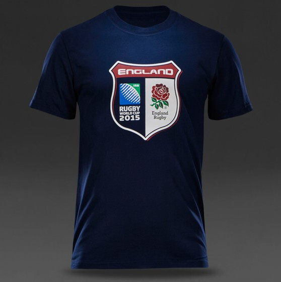 Canterbury England 2015 RWC Men's Rugby Shirt Short Sleeve Cotton Original