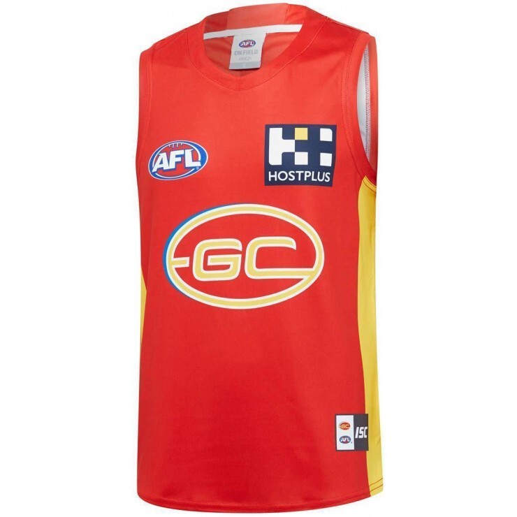 AFL Gold Coast Suns 2020 Men's Home Singlet Rugby Jersey S3XL
