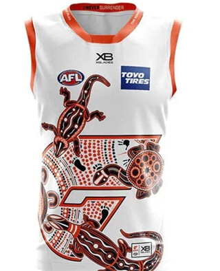 AFL 2020 Indigenous GWS Giants Rugby Jersey S-3XL