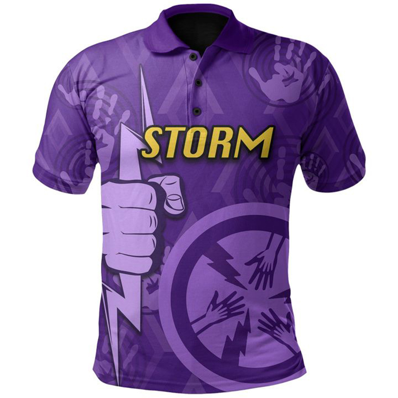 Melbourne Storm 2021 Polo Rugby Jersey S-5XL