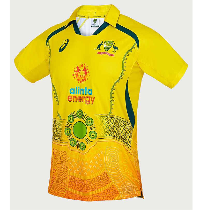 Australia Wallabies 2022 Men's Polo Cricket Home Jersey S5XL
