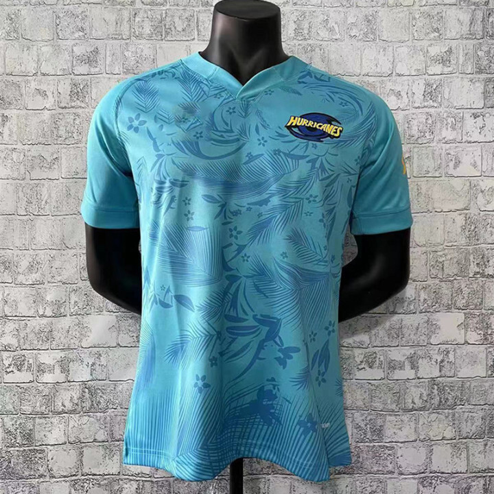 Super 15 Hurricanes 2022 Mens Training Rugby Jersey S5XL
