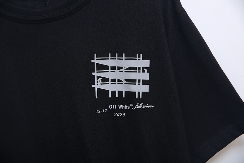 off white t shirt reflective