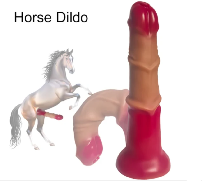 Soft Long Huge Animal Realistic Silicone Horse Dildo