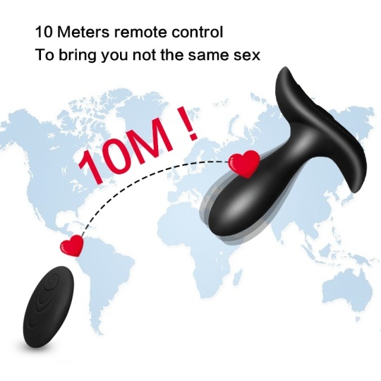10 Frequency Wireless Remote Control Anal Plug G-Spot Prostate Massage Vibrator Butt Plug Clitoris Stimulator Sex Toy for Adult