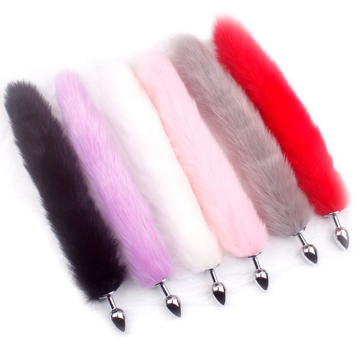 Fox Tail Silicone Anal Plug Jewelry Dildo Vibrator Sex Toys for Woman  Prostate Massager Bullet Vibrador