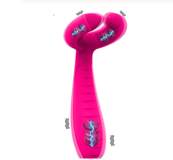 Satisfyer Partner Multifun 3 Motor Dildo Rabbit Vibrator  Red