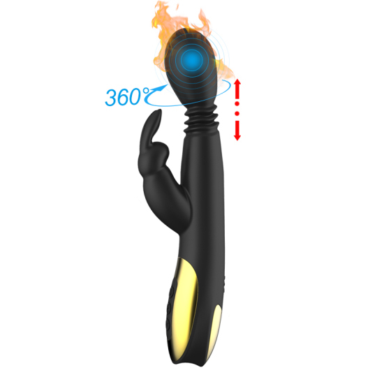 Evolved Rechargeable Rotation Heating Rabbit Vibrator