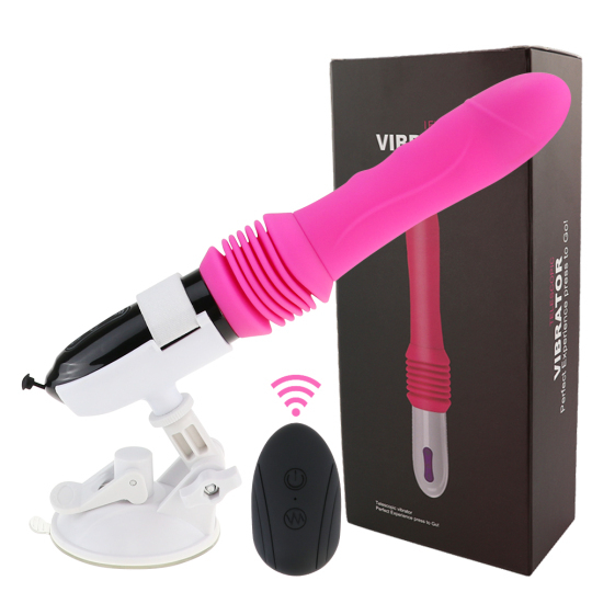 Blush Telescopic Automatic Thrusting Dildo Vibrator