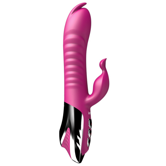 Leten heatable tongue thrusting dildo vibrator