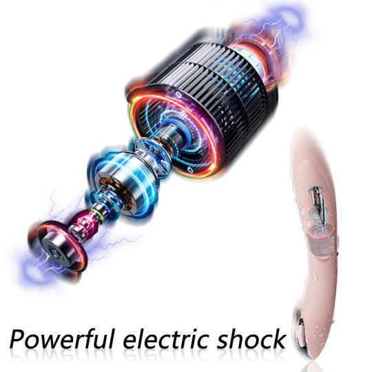 Pulse electric shock Waterproof G-spot Dildo Vibrator